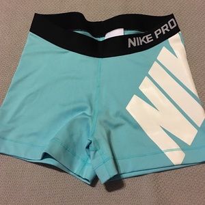 Teal NikePro shorts